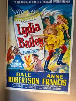 Lydia Bailey 1952 Vintage Movie Poster