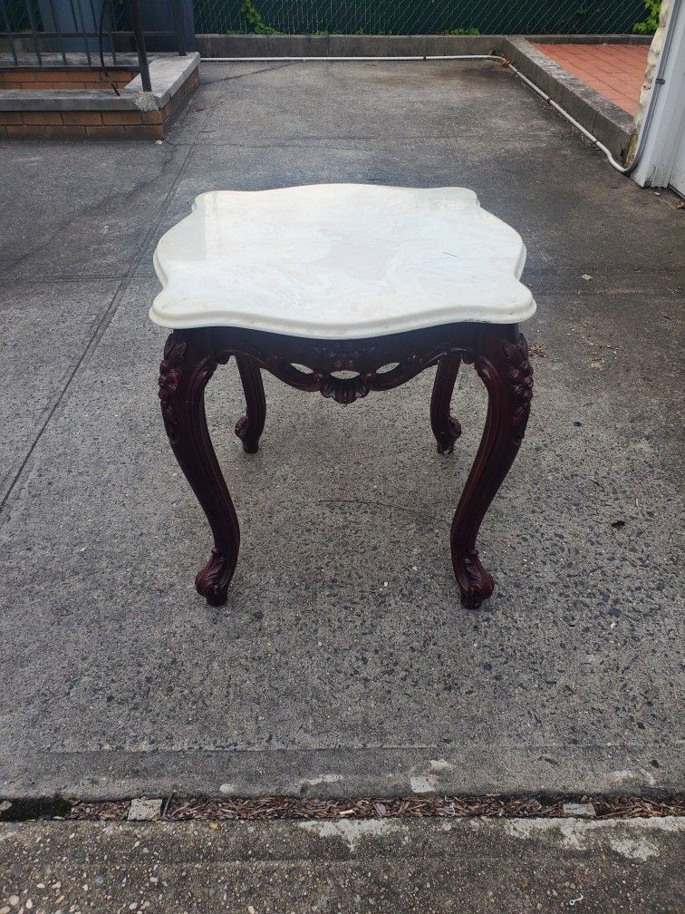 Marbletop End Table