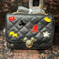 New Loungefly Disney Mickey Mouse Icons Quilted Crossbody Bag — BoxLunch Exclusi