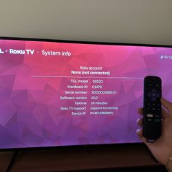 55 INCH TCL SMART TV 4k