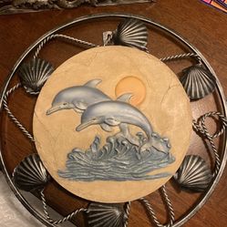 Dolphin Pic N Candle Holder