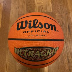 NBA Wilson Ultragrip Ultra Grip Official Size Weight Ultra Tack-Nology Rubber Basketball 29.5 / 7