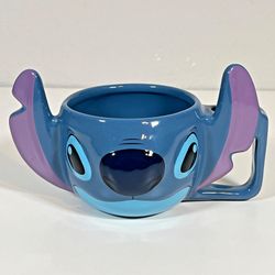 Disney Lilo & Stitch Soup Mug 24oz Stitch Head Ceramic - Missing Spoon