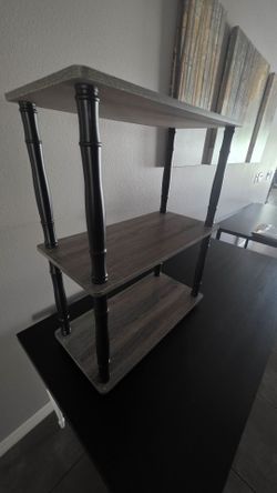 Black and Grey 3 Tier Shelf