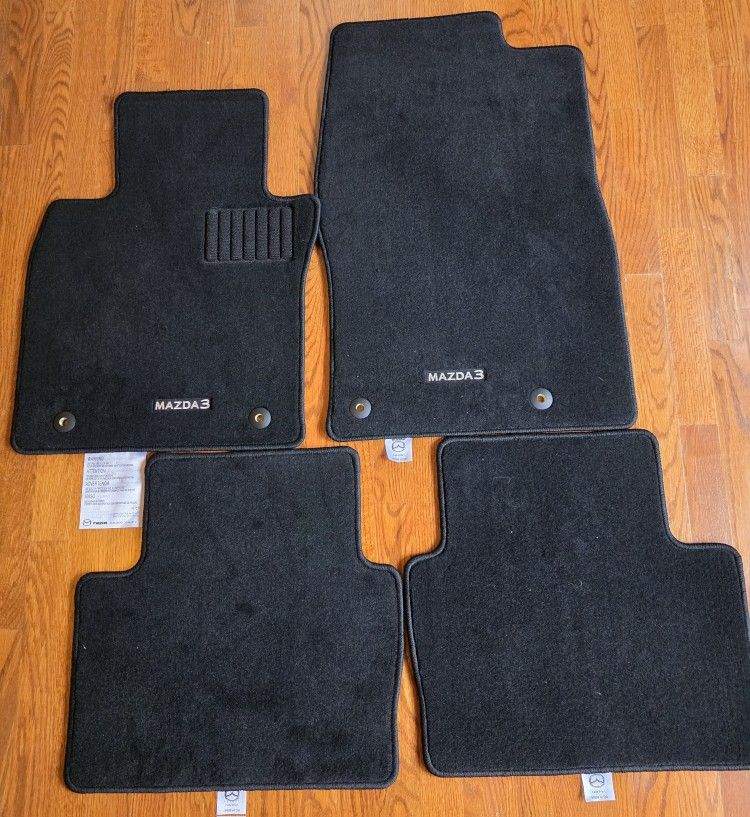 Front And Back Mats For Mazda 3. Original And Genuine.