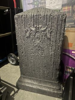 Large Halloween Tombstone Graveyard Prop