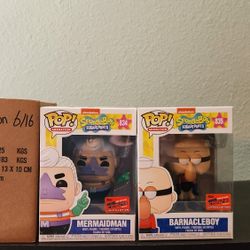 Mermaid Man And Barnacle Boy Funko Pops For Sale