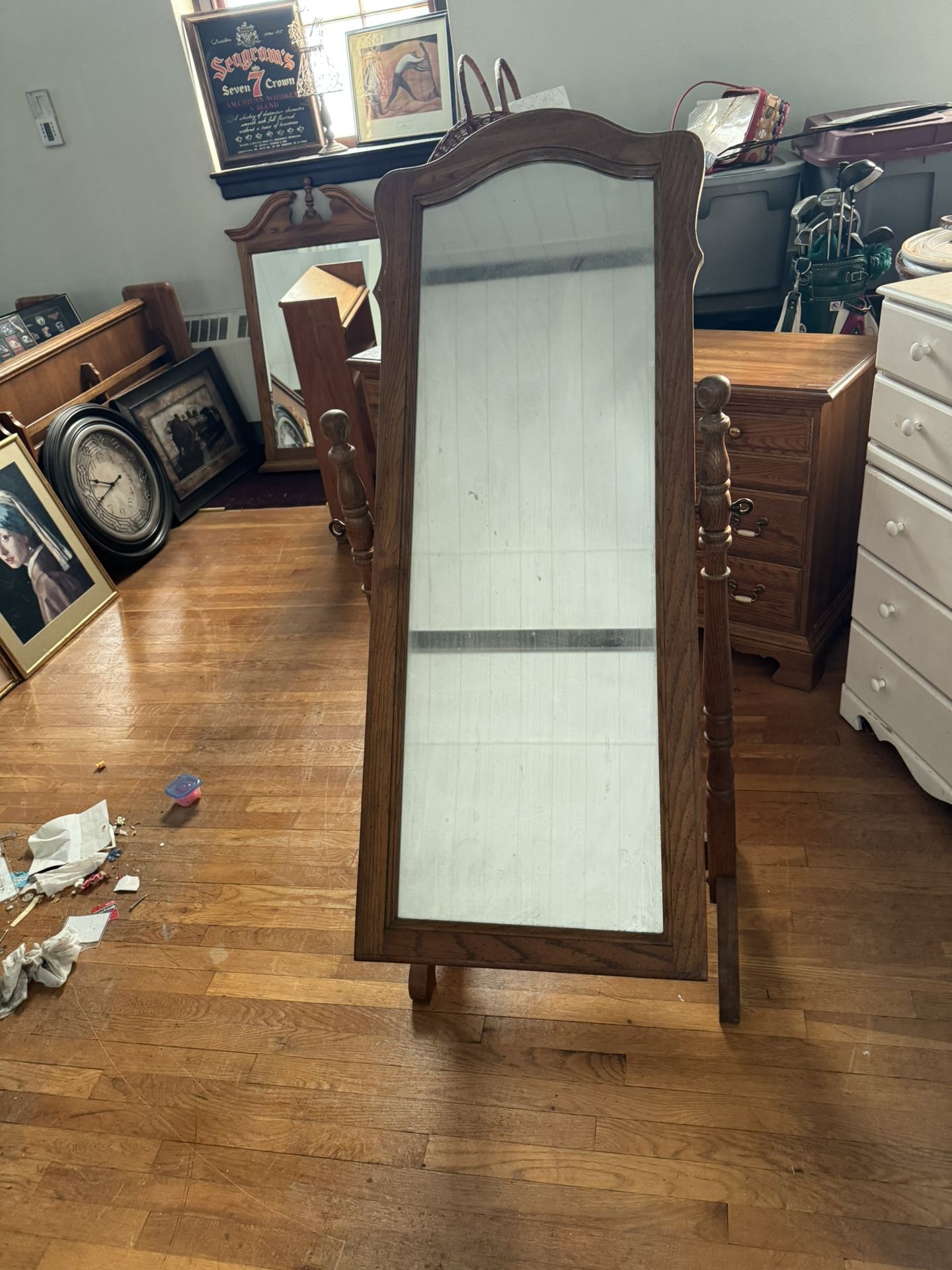 Antique Full Body Mirror 