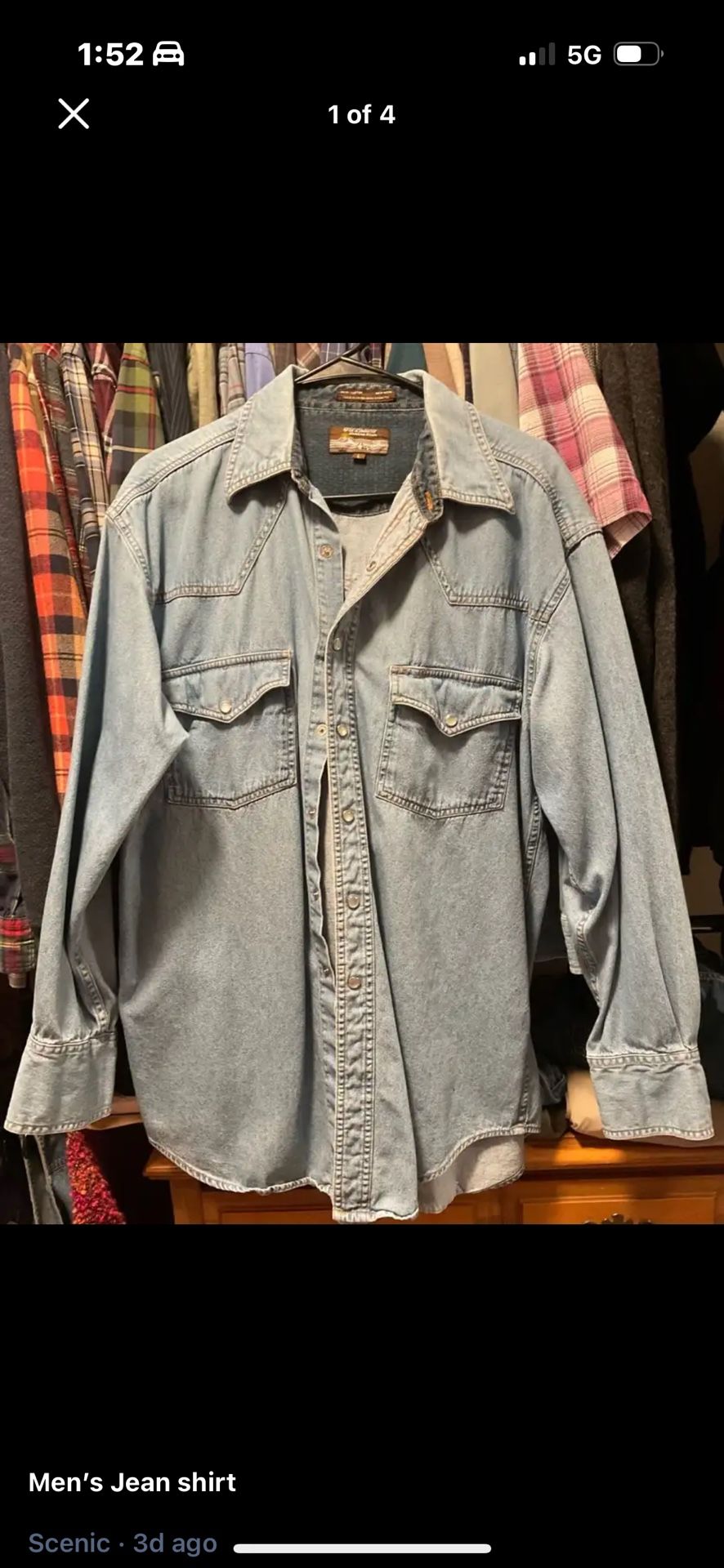Men's Jean shirt 