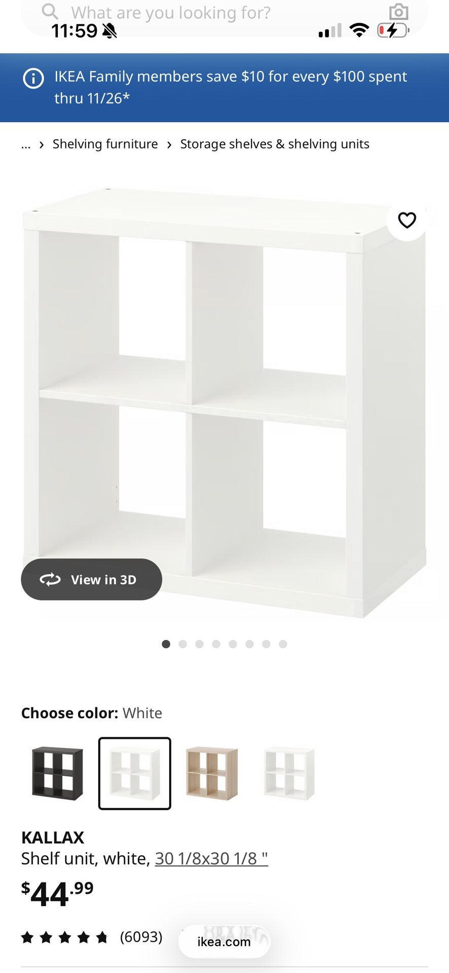 IKEA Kallax (set Of 2 Available)