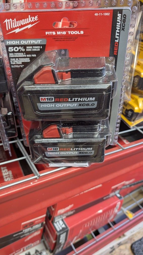 Milwaukee M18 Batteries 6ah Pick Up Pinole Concord 