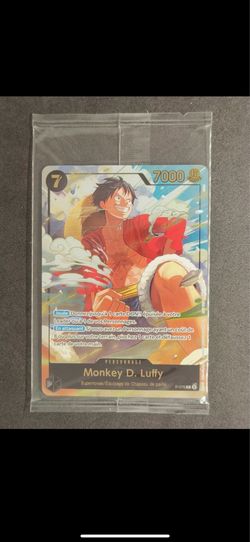 Monkey D. Luffy Japan Expo Promo p-075 Exclusive ONE PIECE TCG Gold Foil FRENCH