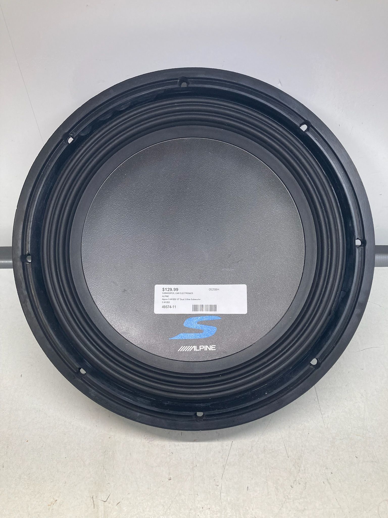 Alpine S-W12D2 12" Dual 2-Ohm Subwoofer
