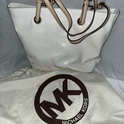 Michael Kors White Tote Bag