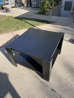 Wood Black Coffee Table 31x31x20