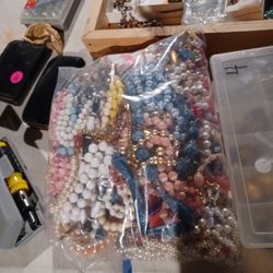 Ziploc Jumbo Bag Full Of Necklaces