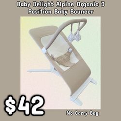 NEW Baby Delight Alpine Organic 3 Position Baby Bouncer: Njft