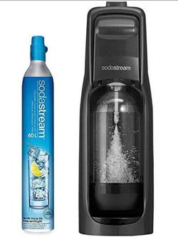 🌟SodaStream Jet Sparkling Water Maker + 2 Extra CO2 Cylinders