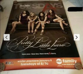 Pretty Little Liars Huge ABC Family Advertising Bus Shelter Poster PAIR Approx 48x70