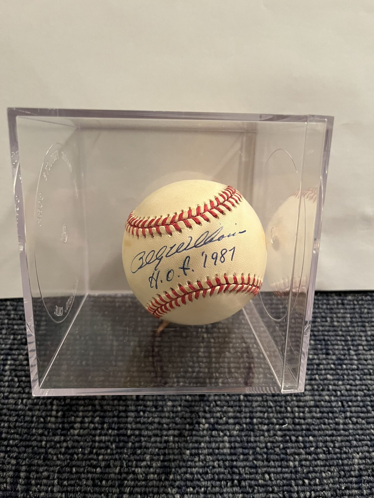 Billy Williams Game Ball Autograph 