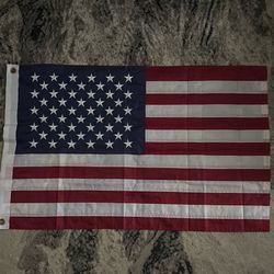 Stitched Nylon Fabric USA Flag 2x4