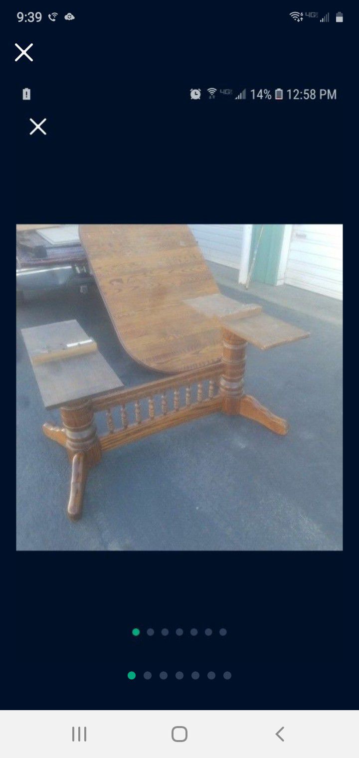 Richardson brothers high quality oak table originally nearly  $2000 description last picture