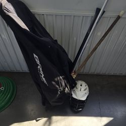 Lacrosse Gear Bag Helmet Gloves Shoulder Pads
