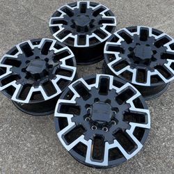 22” Gmc Denali Wheels 22 GM black machine Rims 8 lug 8x180 bolt pattern Sierra 2500 HD Chevy Silverado Heavy Duty 3/4 ton diesel Denali factory origin
