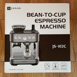 JASSY Espresso Machine 20 Bar Cappuccino Maker High Pressure Pump Coffee Grinder