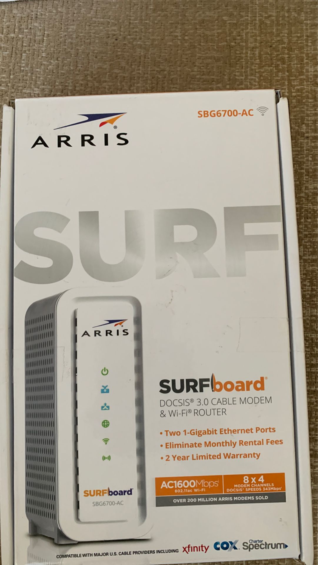 Surfboard 3.0 Cable Modem & Wi-Fi Router