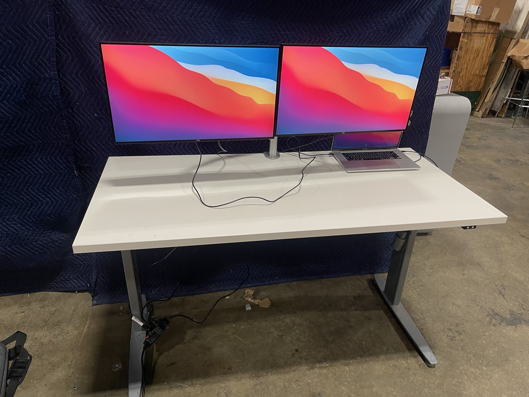 60x30 Electric Height Adjustable Tables! We Also Have Ergonomic Chairs And Monitor Arms!