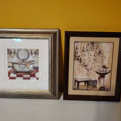 Set Of Bathroom Pictures 