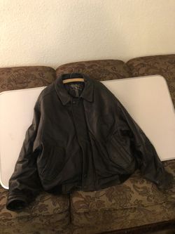 Eddie Bauer Men Leather Jacket
