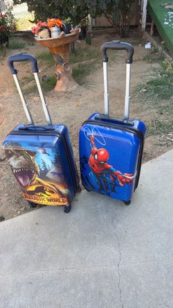 Kids rolling luggage