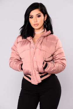 Mrs. Jackson Pink Puffer Jacket
