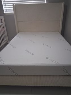 Bed with frame and mattress I can deliver for extra fee