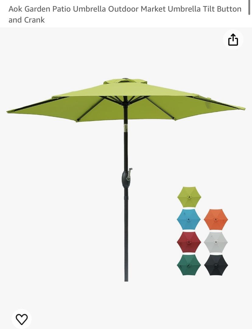 Lime Green Patio Umbrella - 7.5 feet