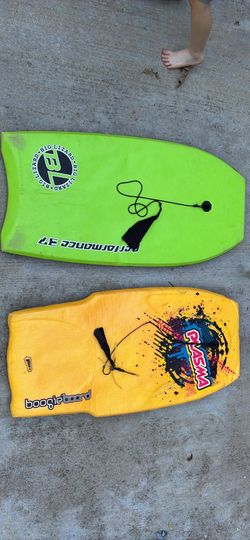 Two boogie boards