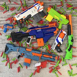 Old skool meets new skool Nerf blaster lot
