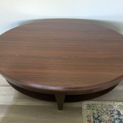 Two Tiered Brown  Coffee Table 