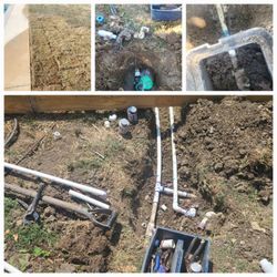 Sprinklers Sod Gravel