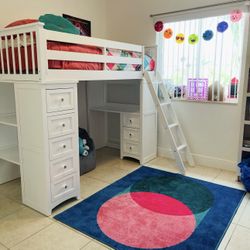 Twin Loft Style Bedroom Set White Must Go Soon!! 