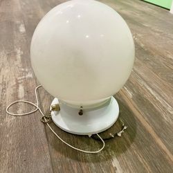 Antique Laundry Room Light - w/ gold tassel pull chain. Ceiling mount