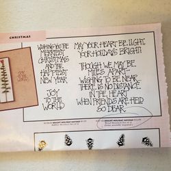 Set Of 4 Holiday  Sayings  Stamps