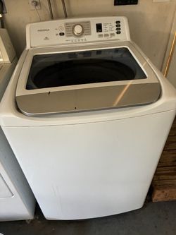 Washer and electric dryer