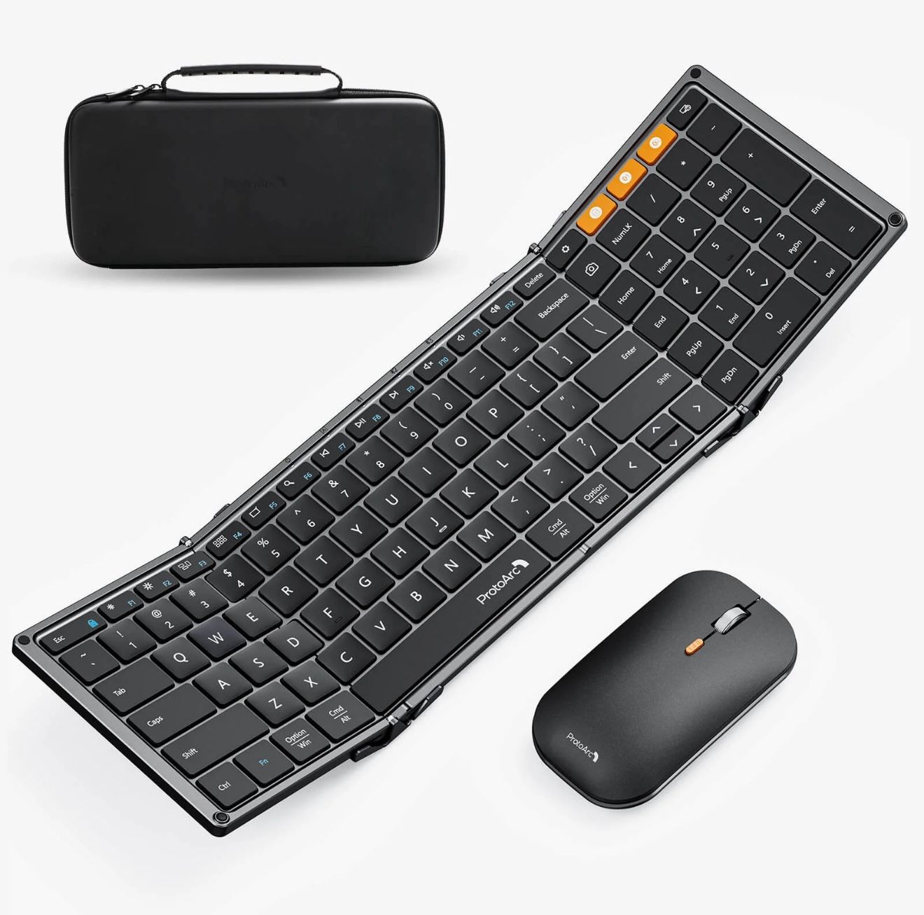 ProtoArk Wireless Keyboard, Mause And Case