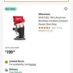Milwaukee M18 Router 