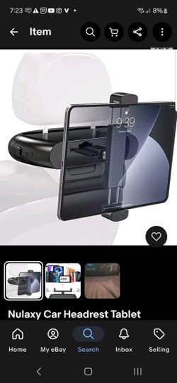 NULAXY CAR HEADREST TABLET MOUNT - NEW