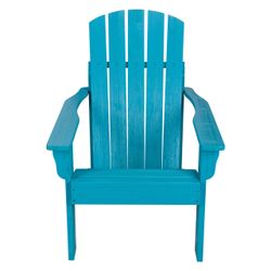 New Aqua Wood Adirondack Chair - OBO