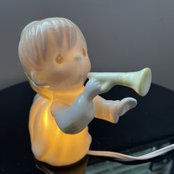 Precious Moments Angel Blowing Trumpet Nightlight For Tree Topper